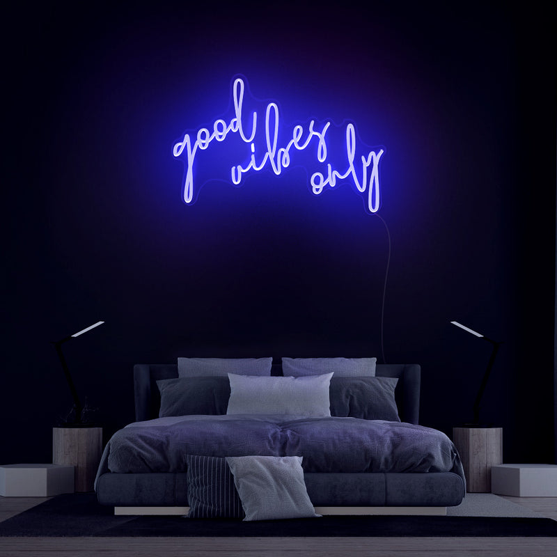 Good Vibes Only neon sign