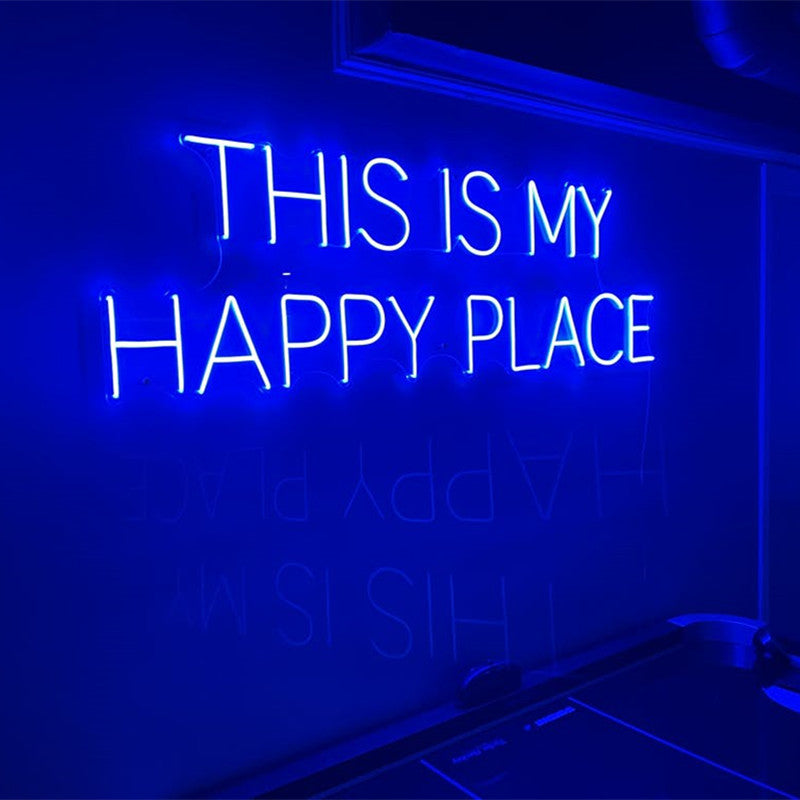 This Is My Happy Place Neon Sign