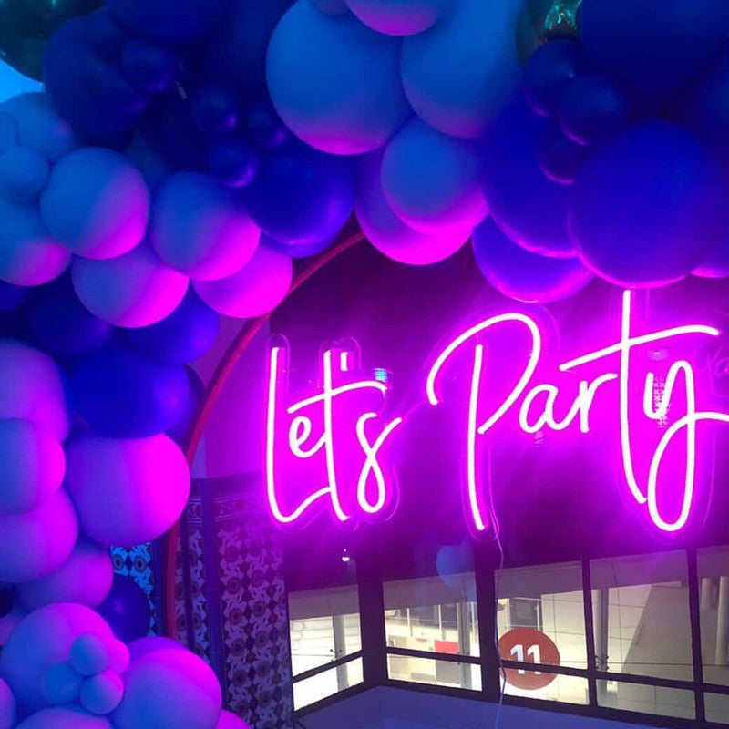 Let's Party Neon Sign