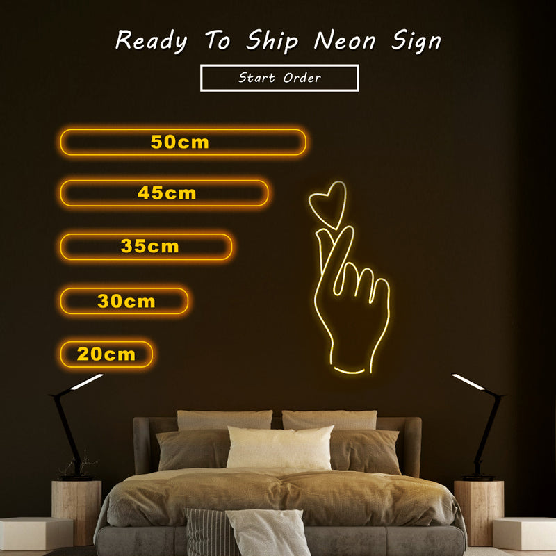 Love Finger Neon Sign