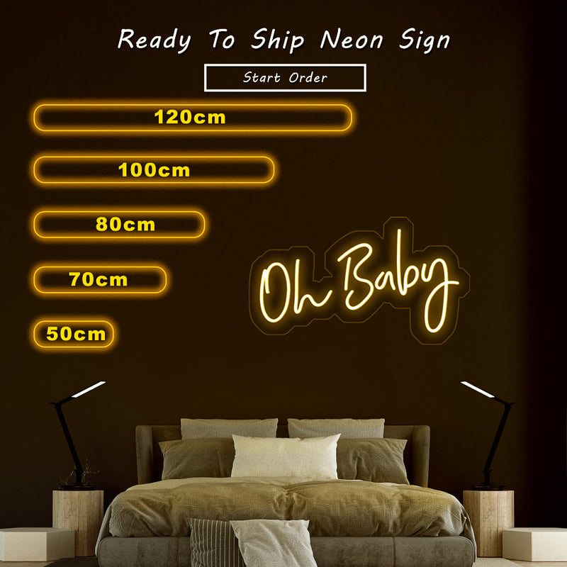 oh baby neon sign