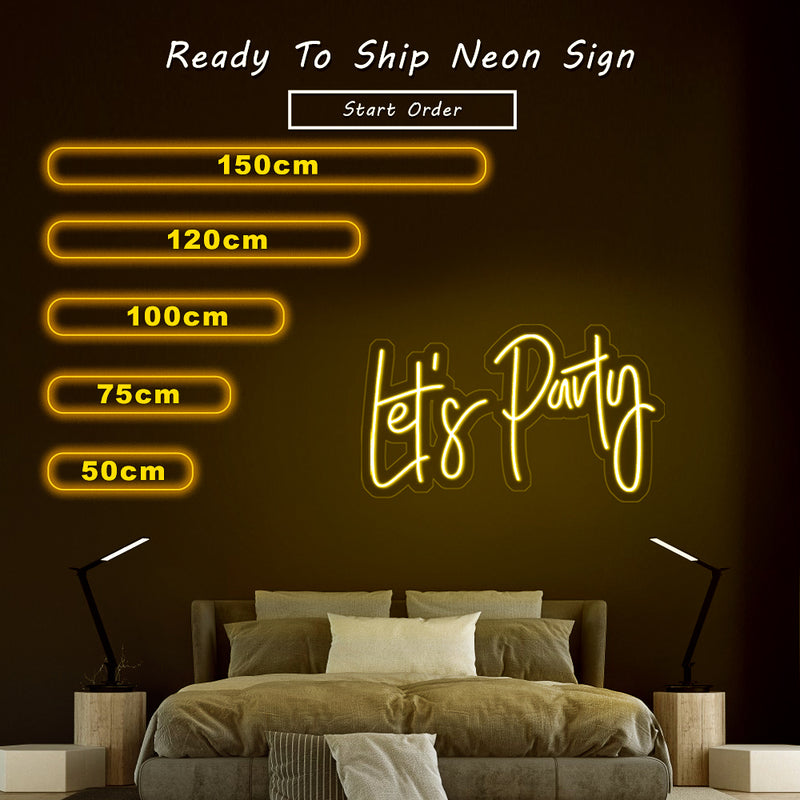 LET'S PARTY NEON SIGN