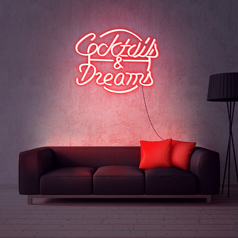 Cocktails & Dream neon sign 