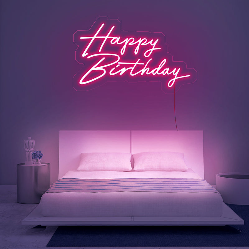 Happy Birthday Neon Sign