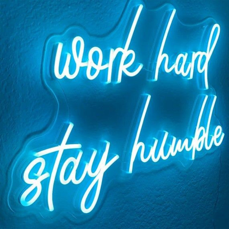 Work Hard Stay Humble Neon Sign