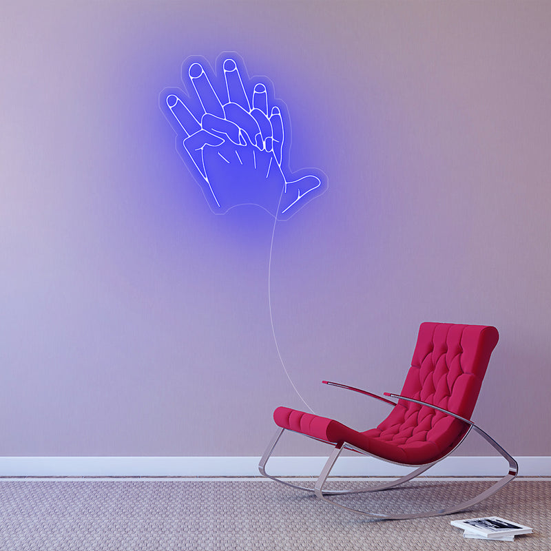 Hand In Hand Neon Sign