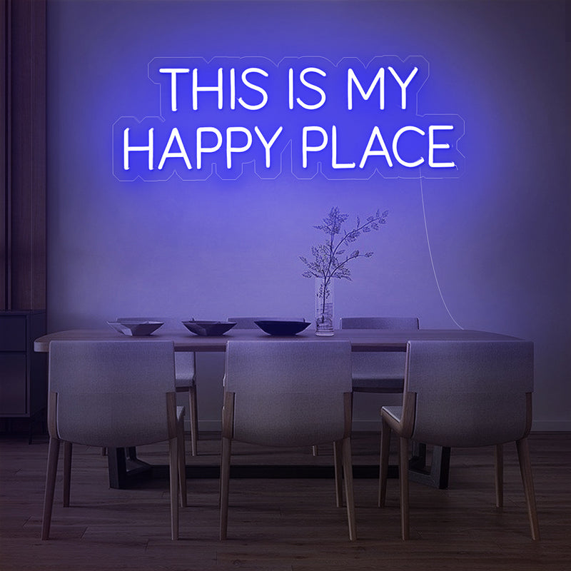 This Is My Happy Place Neon Sign