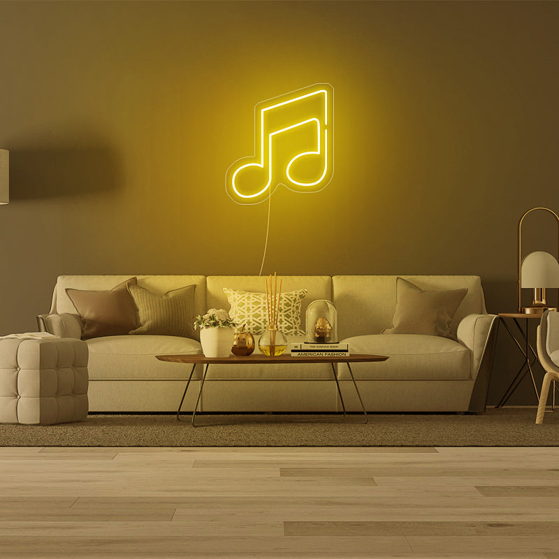 Mini Music Note Neon Sign