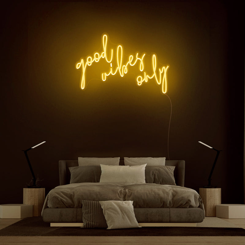 Good Vibes Only neon sign