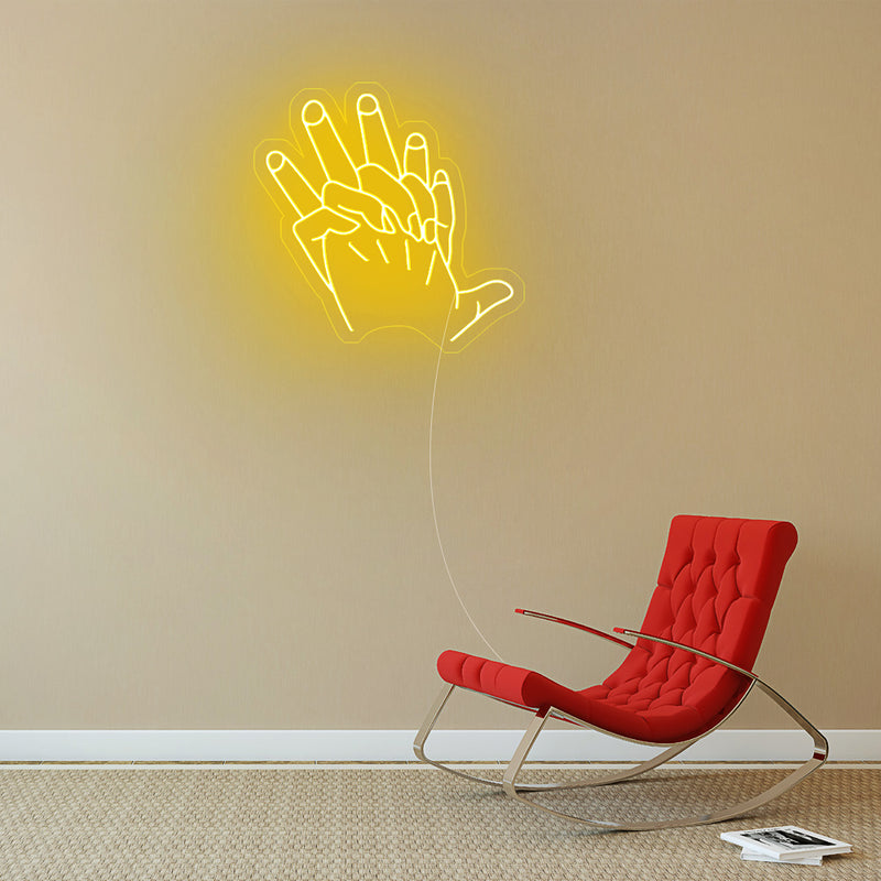 Hand In Hand Neon Sign