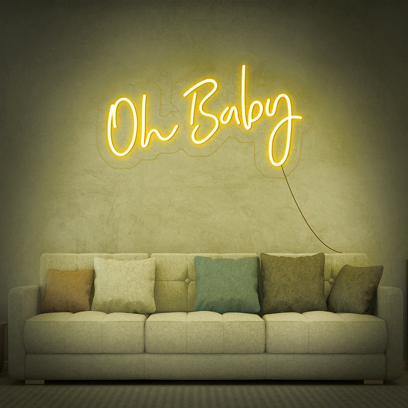 oh baby neon sign