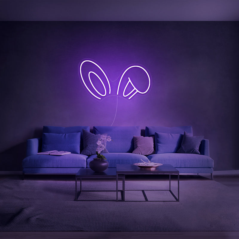 Mini Bunny Ears Neon Sign