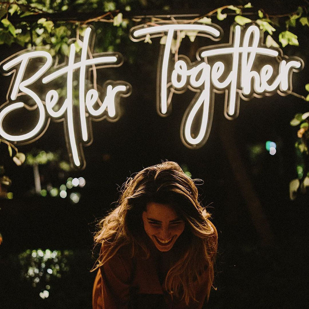 Better Together Letreros de Neón