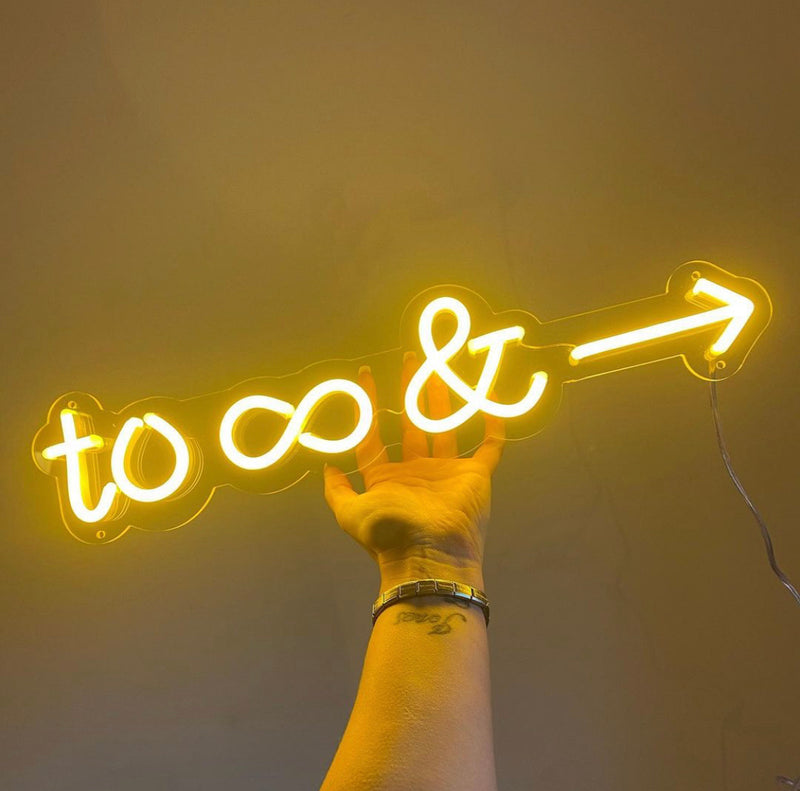 To Infinity and Beyond Neon Sign