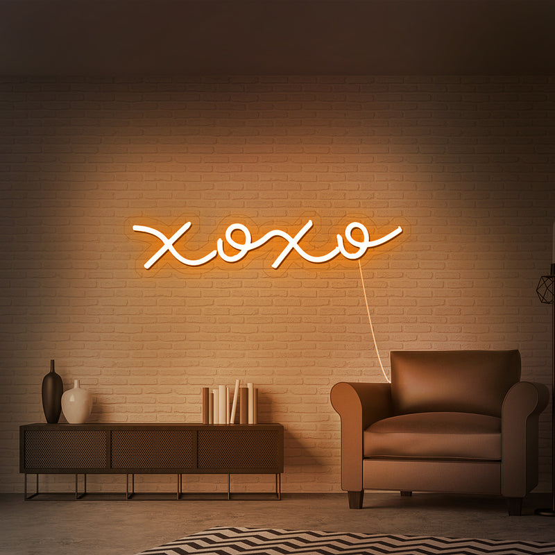 xoxo led neon sign