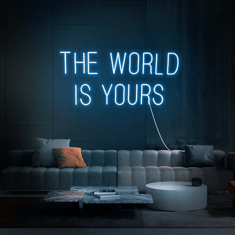 The world is your led neon sign