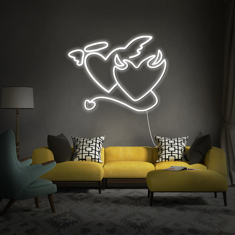 Devil Heart led Neon Sign