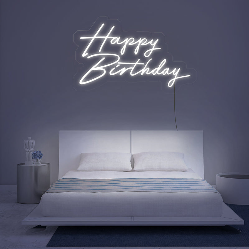 Happy Birthday Neon Sign