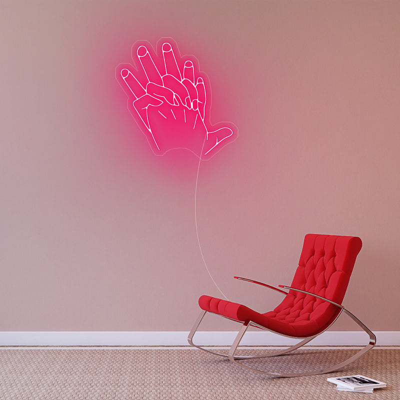 Hand In Hand Neon Sign