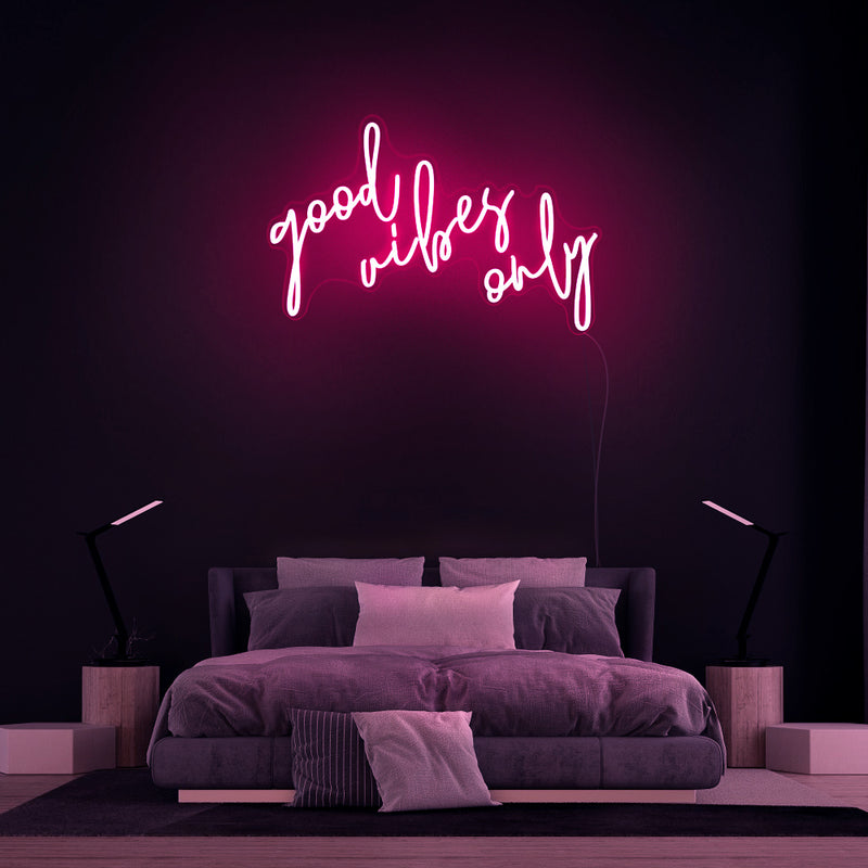 Good Vibes Only neon sign