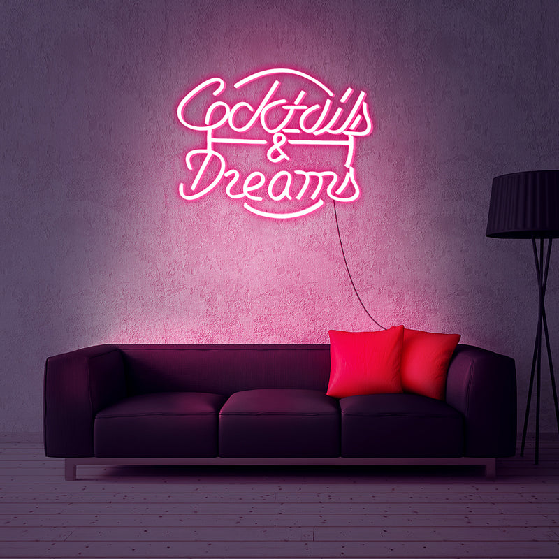 Cocktails & Dream neon sign 