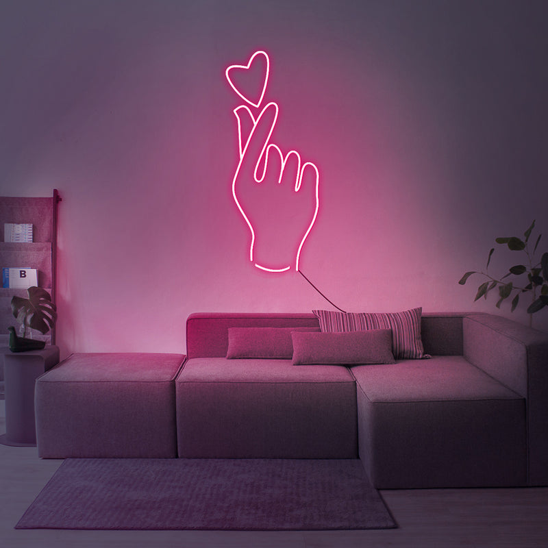 love finger led neon sign